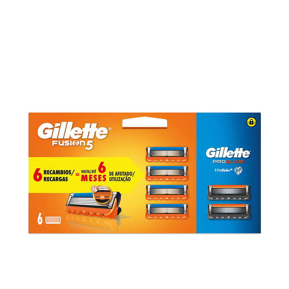 Gillette FUSION 5 charger 4 refills + PROGLIDE 2 refills