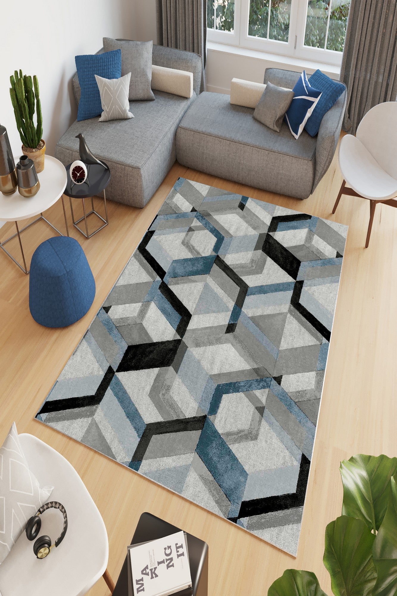 W874 - Grå Hallmatta (100 x 200)
