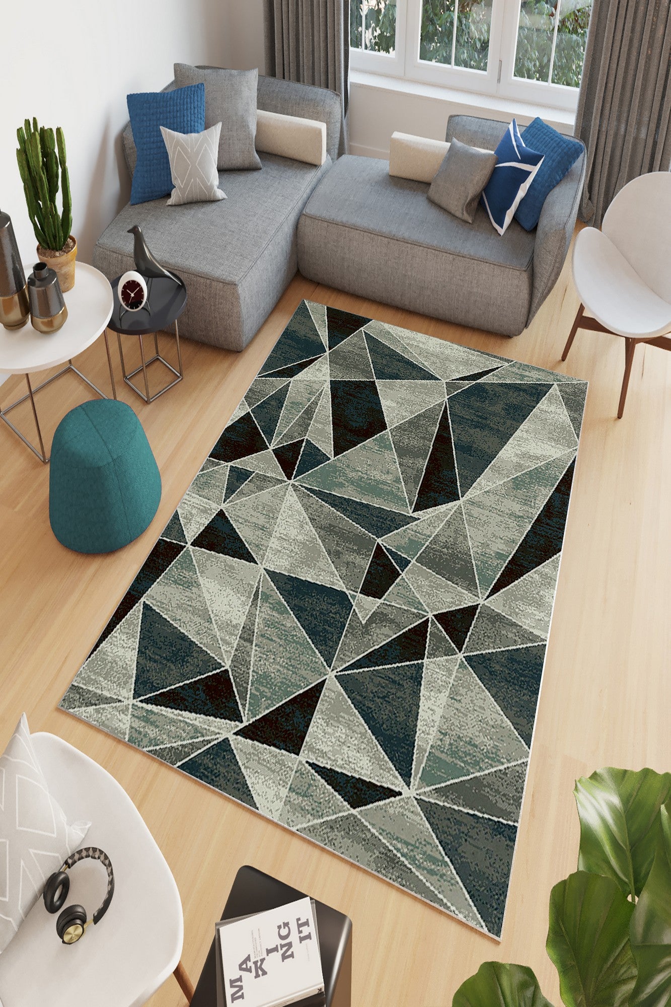 W941 - Grå Hallmatta (100 x 200)