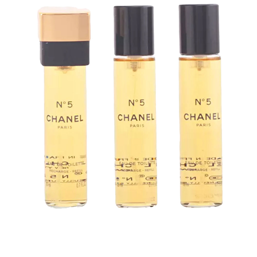 Chanel Nº 5 eau de toilette purse spray refills 3 x 20 ml