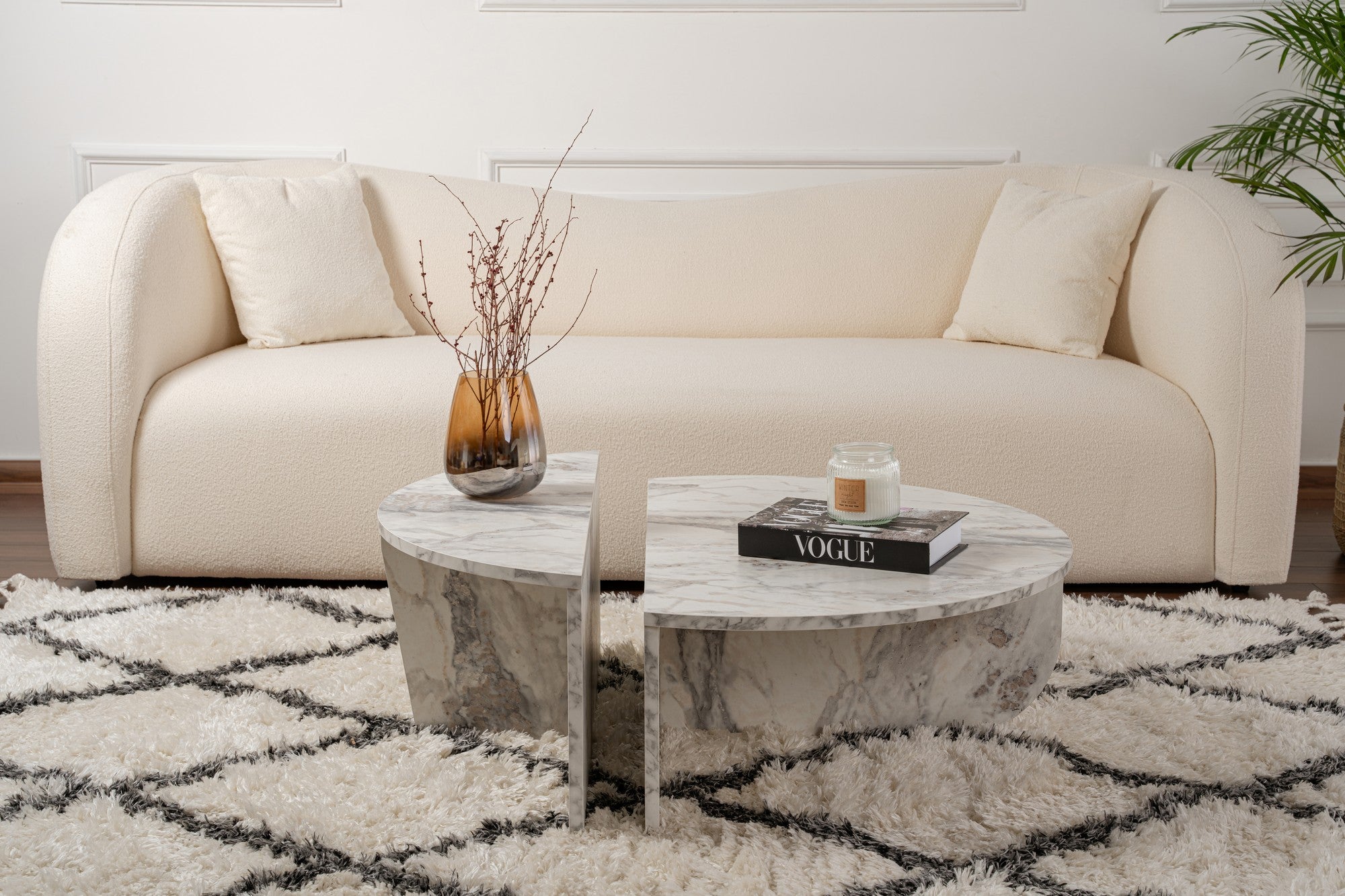 Orion - Freesia Marmor Kaffe Bord