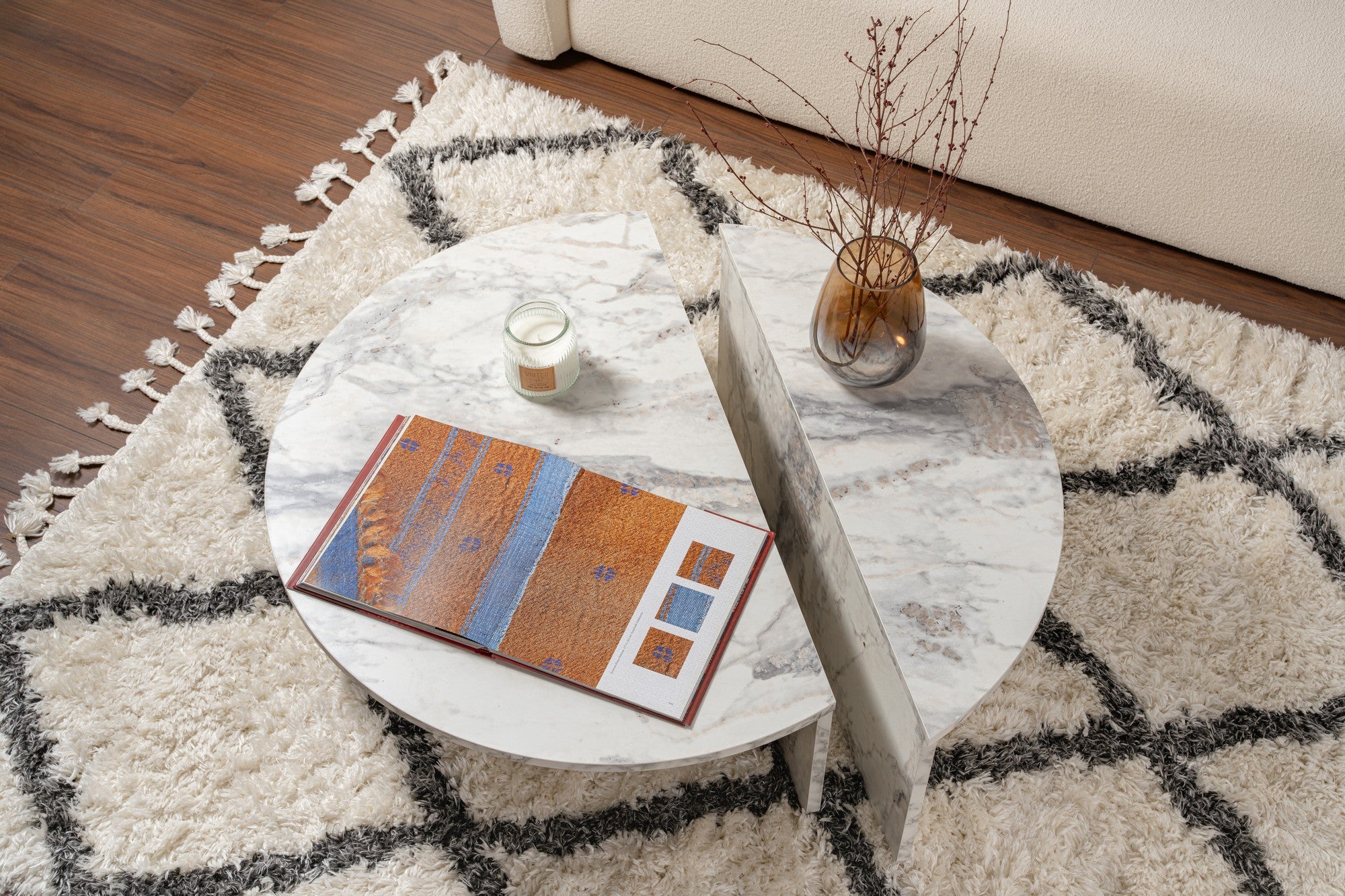 Orion - Freesia Marmor Kaffe Bord
