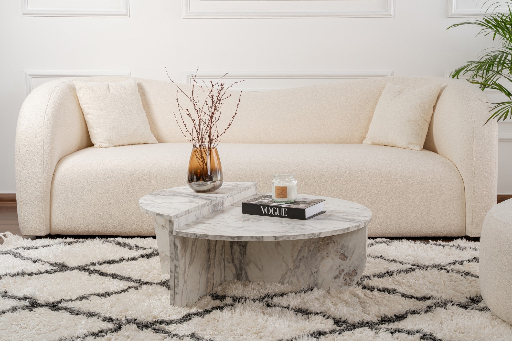 Orion - Freesia Marmor Kaffe Bord