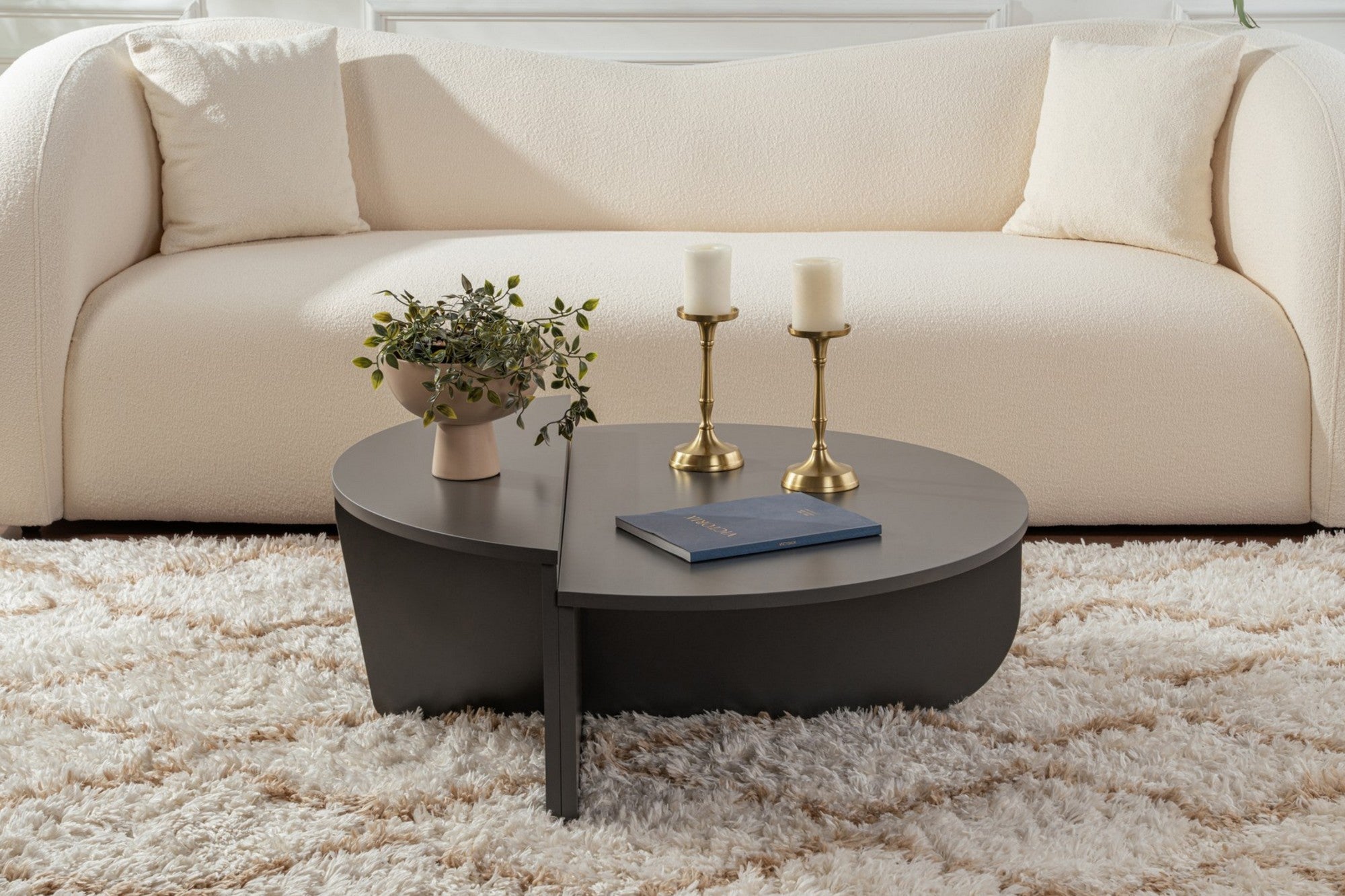 Orion - Antracit Kaffe Bord