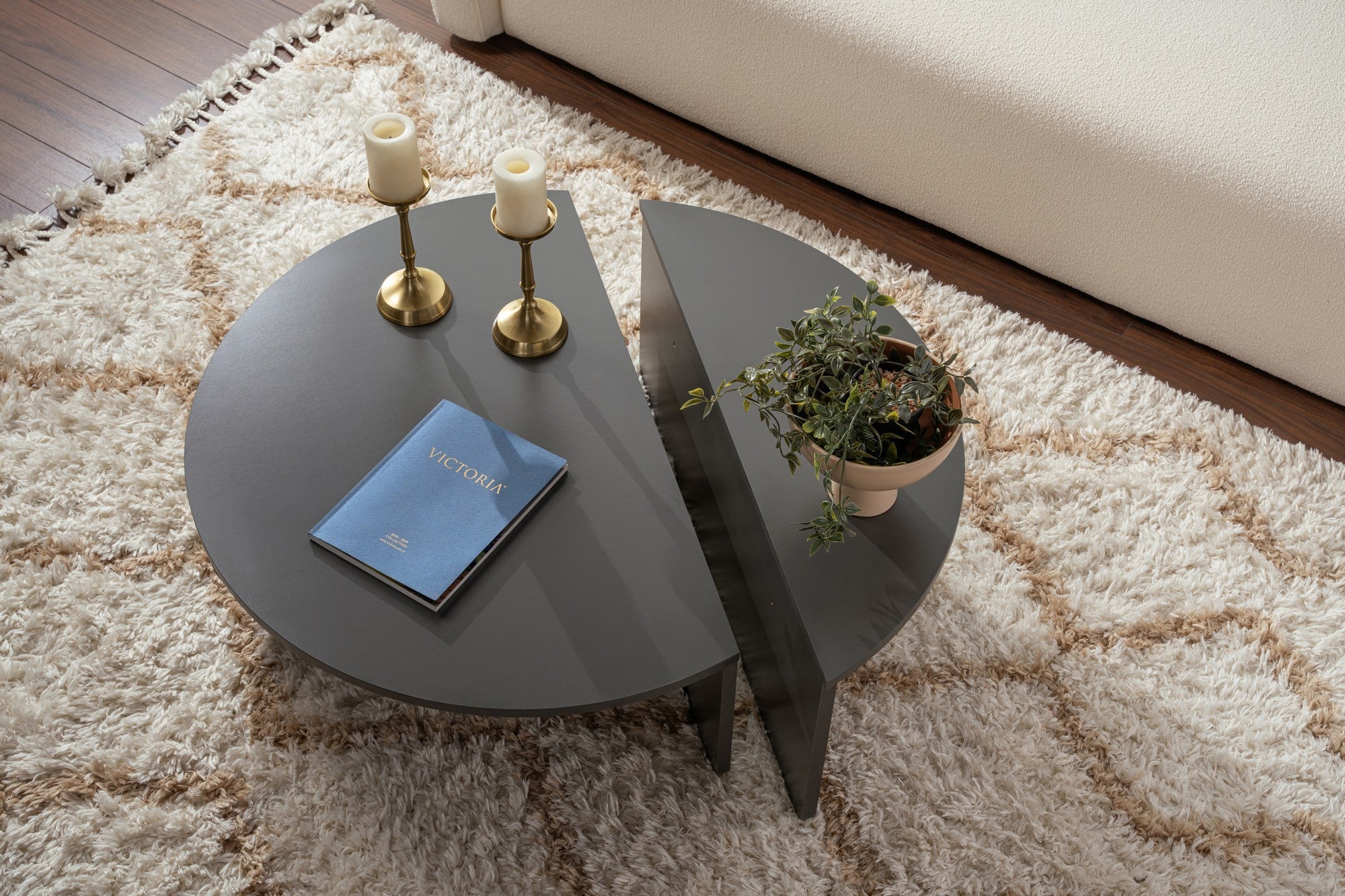 Orion - Antracit Kaffe Bord