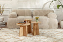 Lume - Sapphire Oak Nesting Table (3 Pieces)