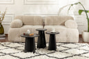 Lume - Wood Black Nesting Table (3 Pieces)