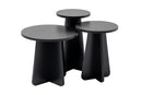 Lume - Wood Black Nesting Table (3 Pieces)