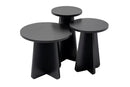 Lume - Wood Black Nesting Table (3 Pieces)