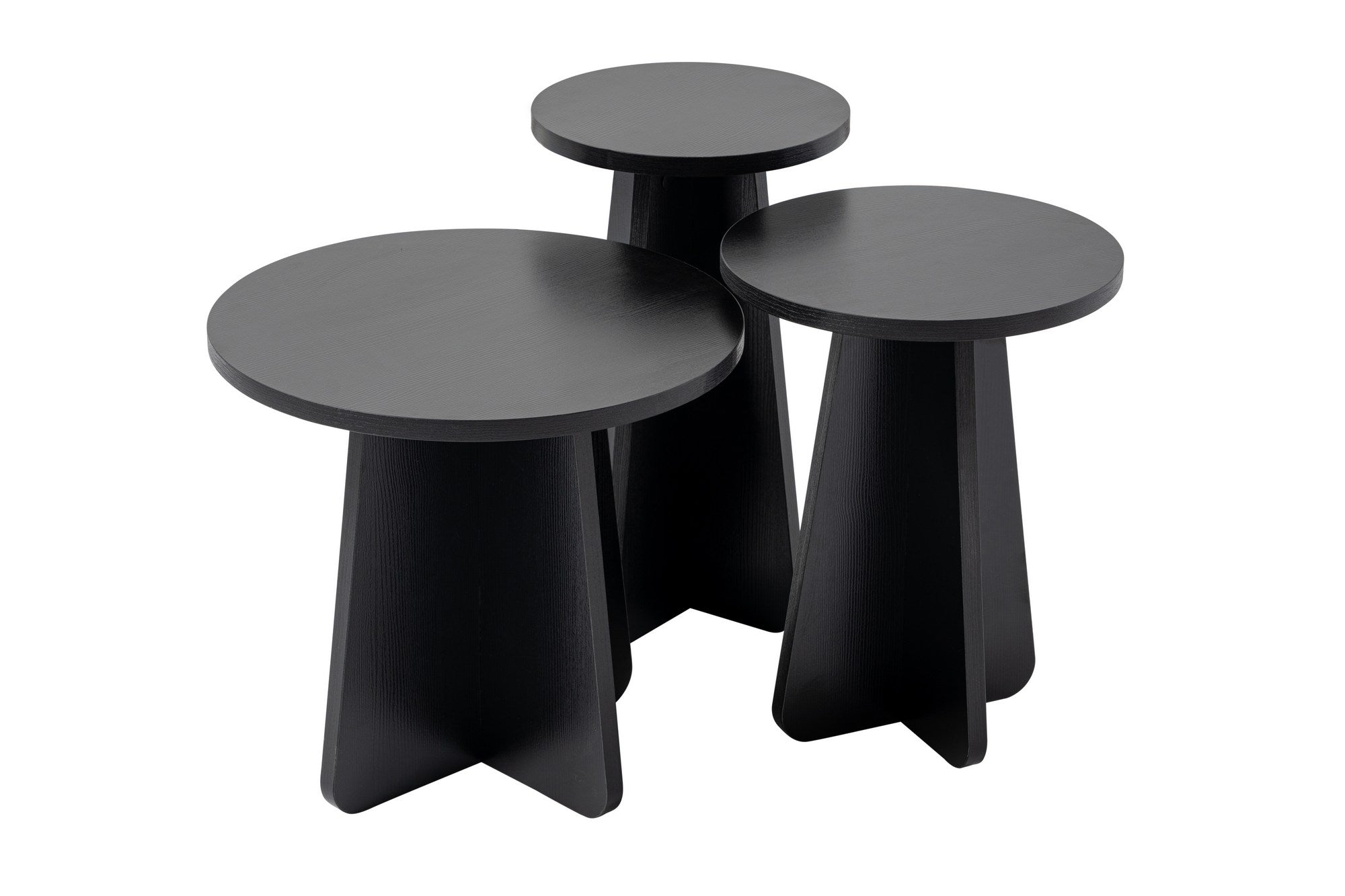 Lume - Wood Black Nesting Table (3 Pieces)