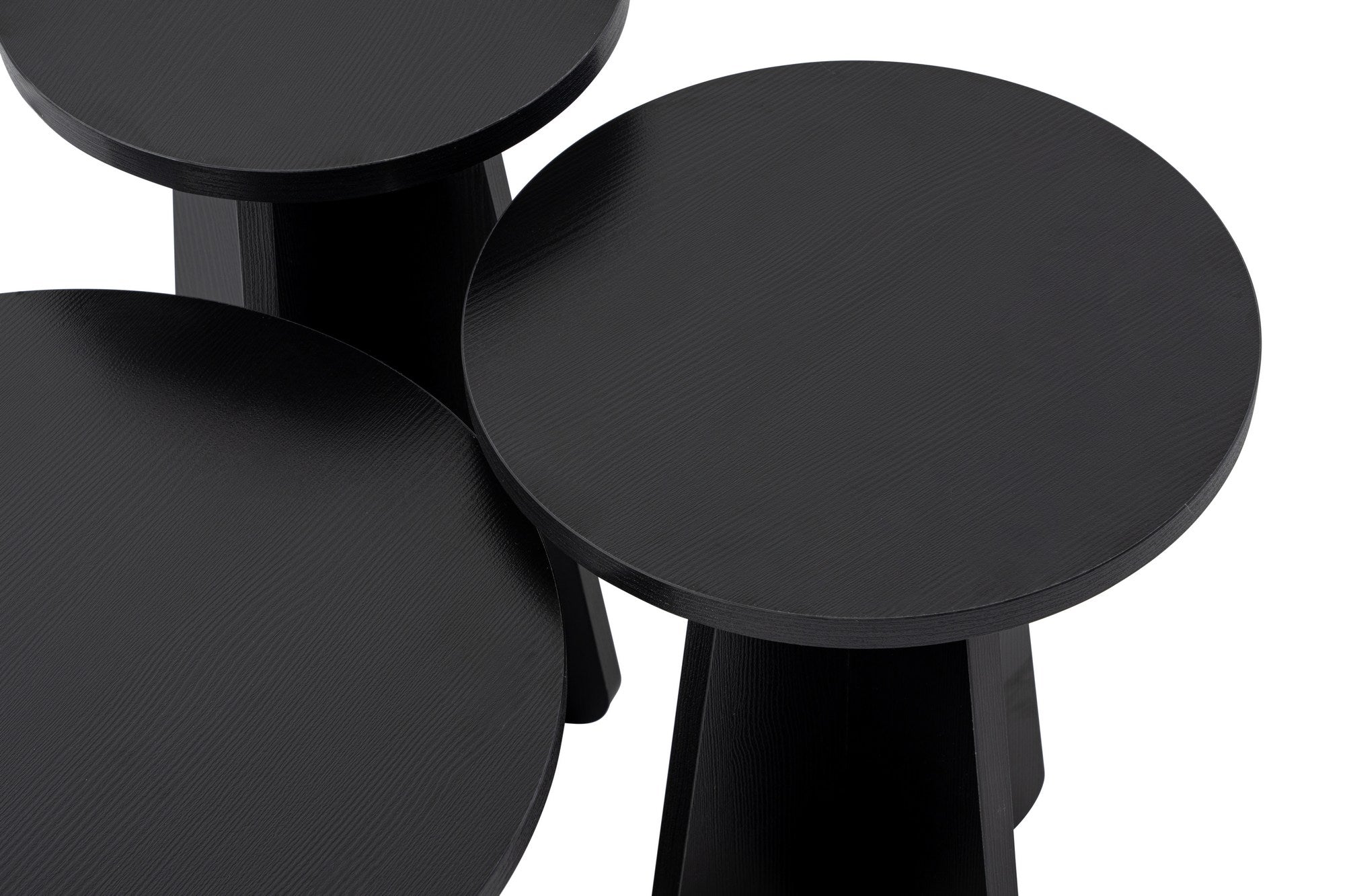 Lume - Wood Black Nesting Table (3 Pieces)