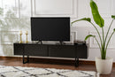 Serenity - Wood Black, Svart TV-ställ