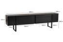Serenity - Wood Black, Svart TV-ställ