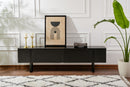 Serenity - Wood Black, Svart TV-ställ
