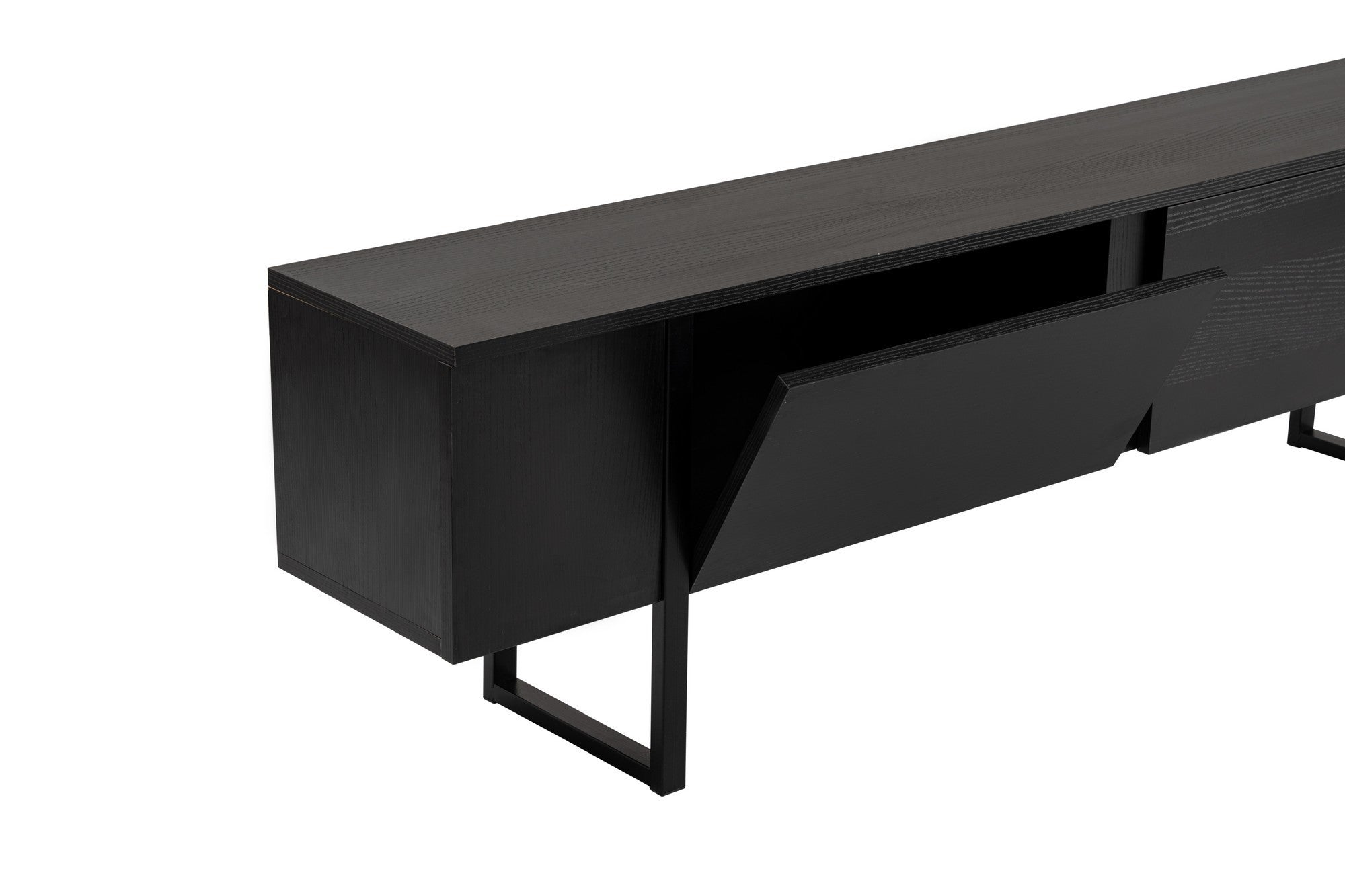 Serenity - Wood Black, Svart TV-ställ