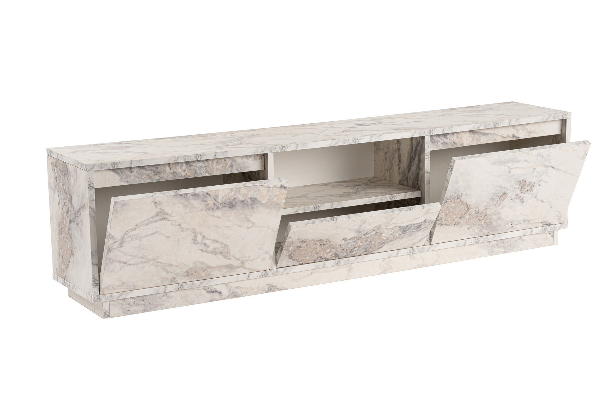 Vanguard - Fressia Marble TV Stand