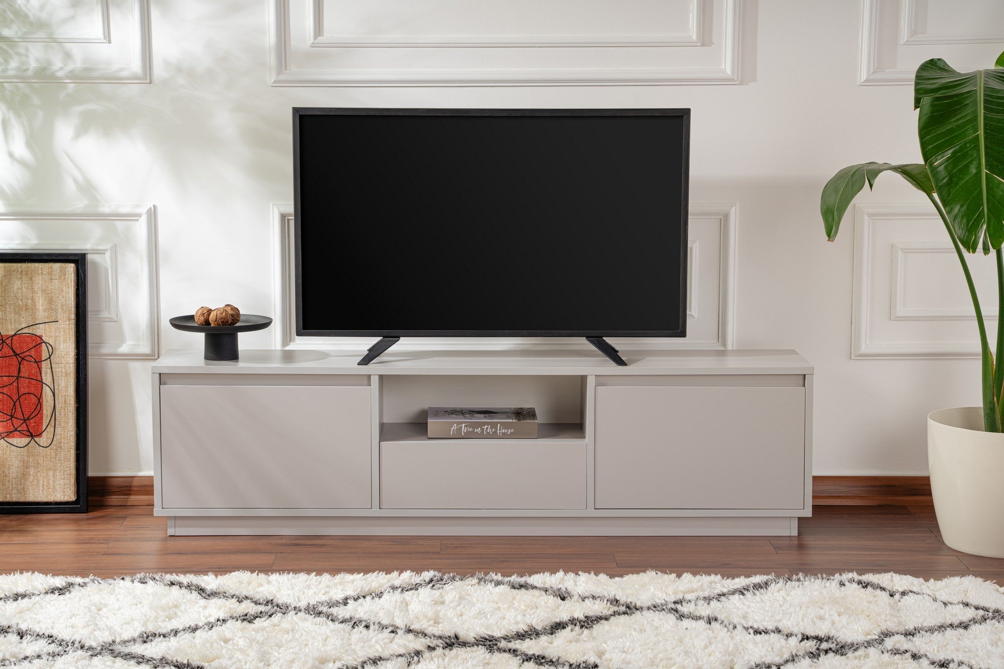 Vanguard - Grey TV Stand