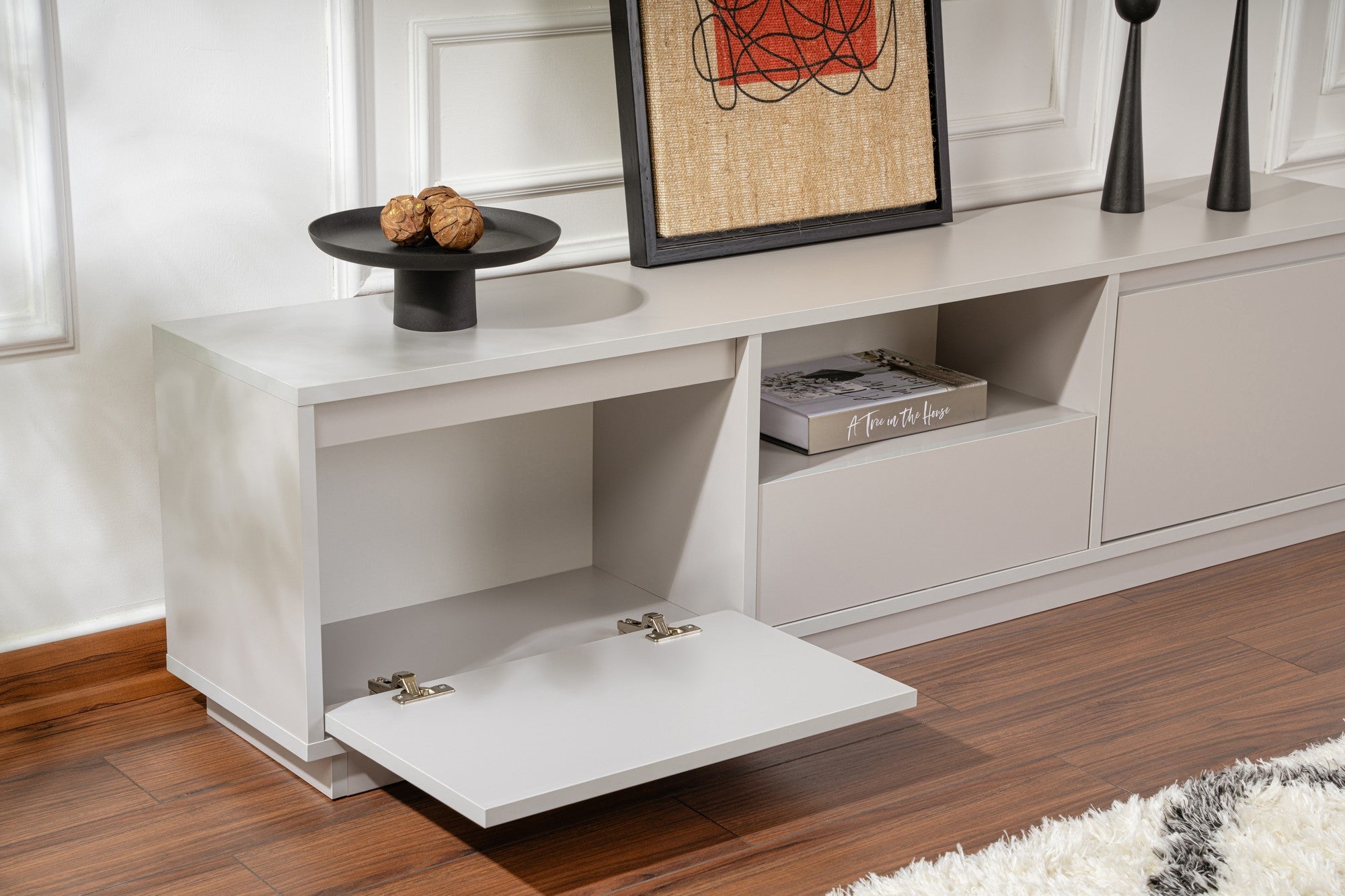 Vanguard - Grey TV Stand