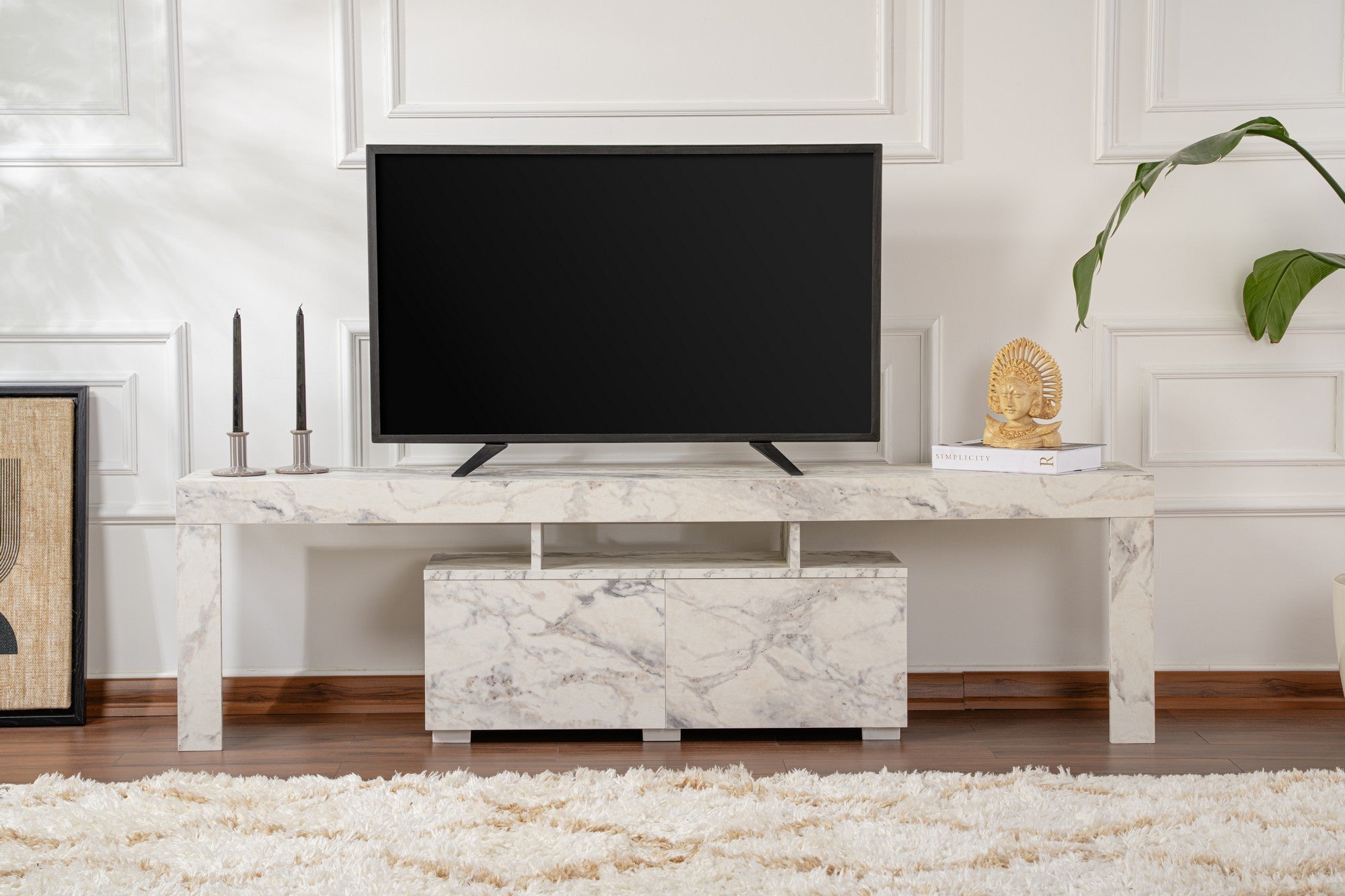 Enclave - Fressia Marble TV Stand