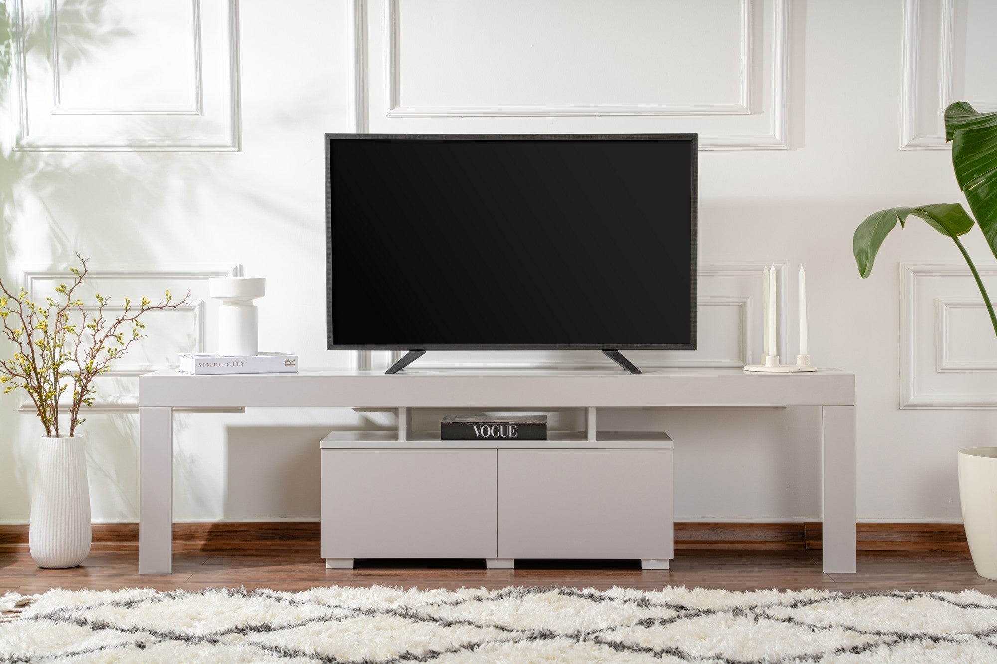 Enclave - Grey TV Stand