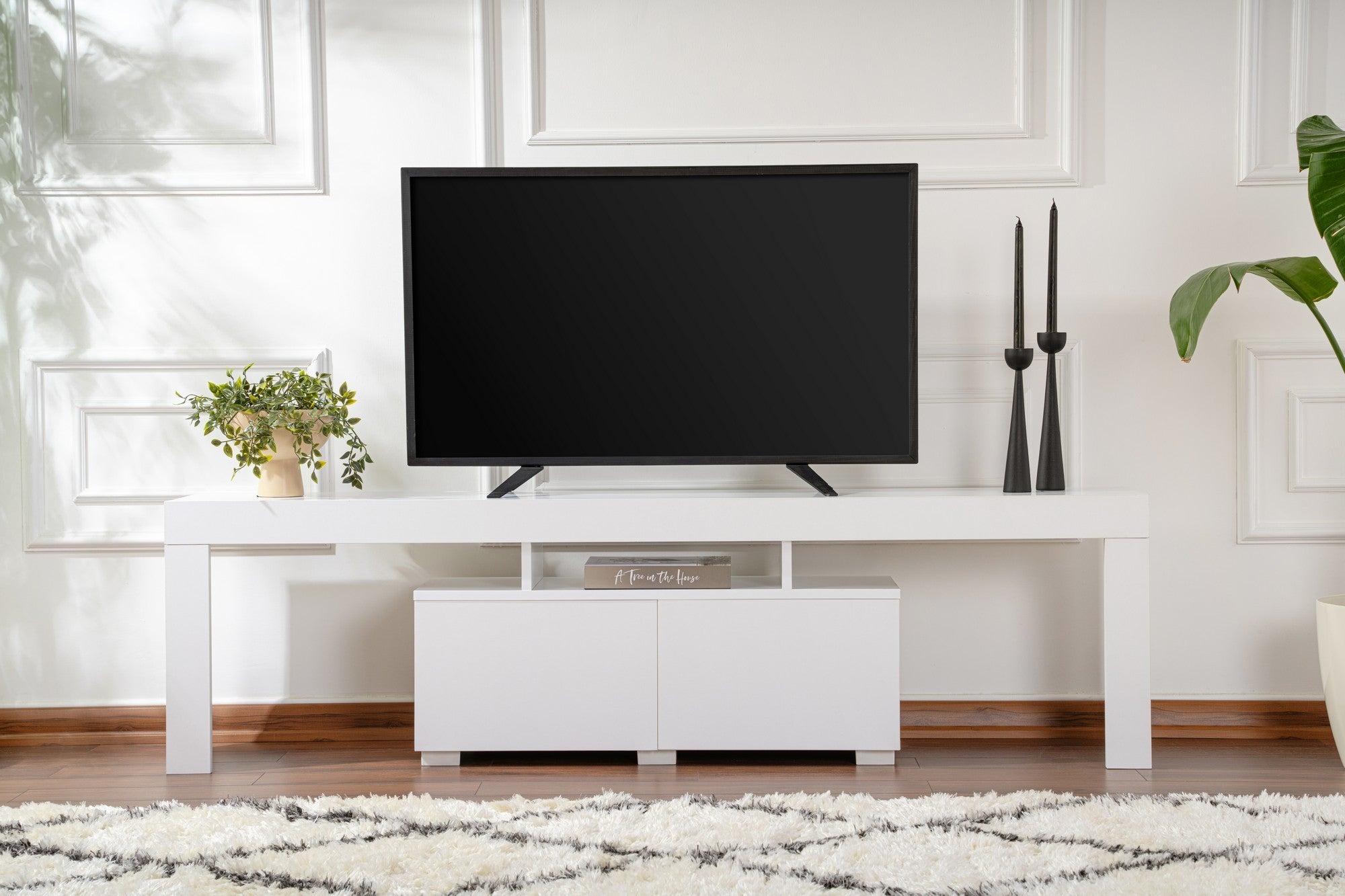 Enclave - Natural White TV Stand