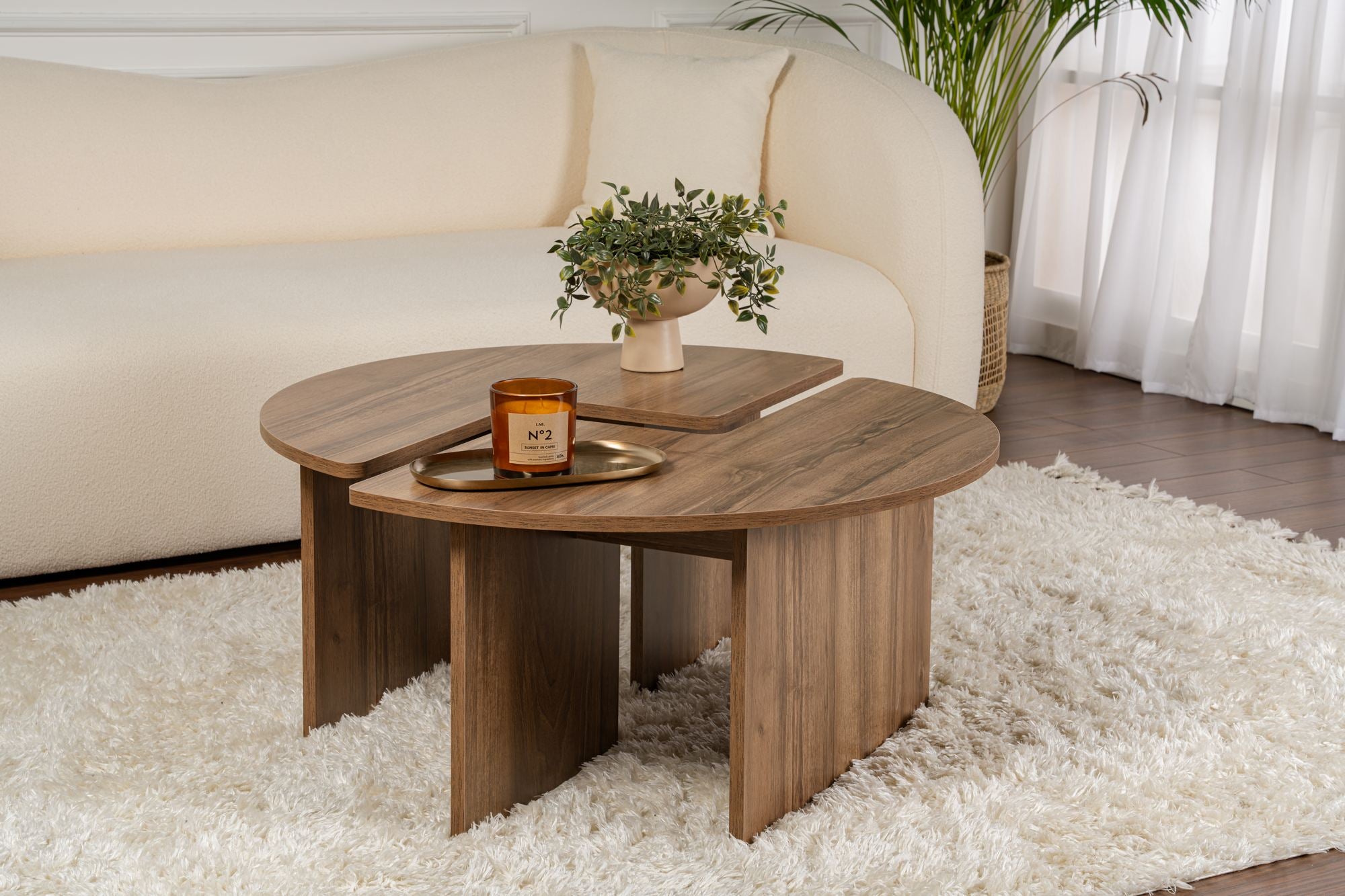 Moira - Valnöt Kaffe Bord