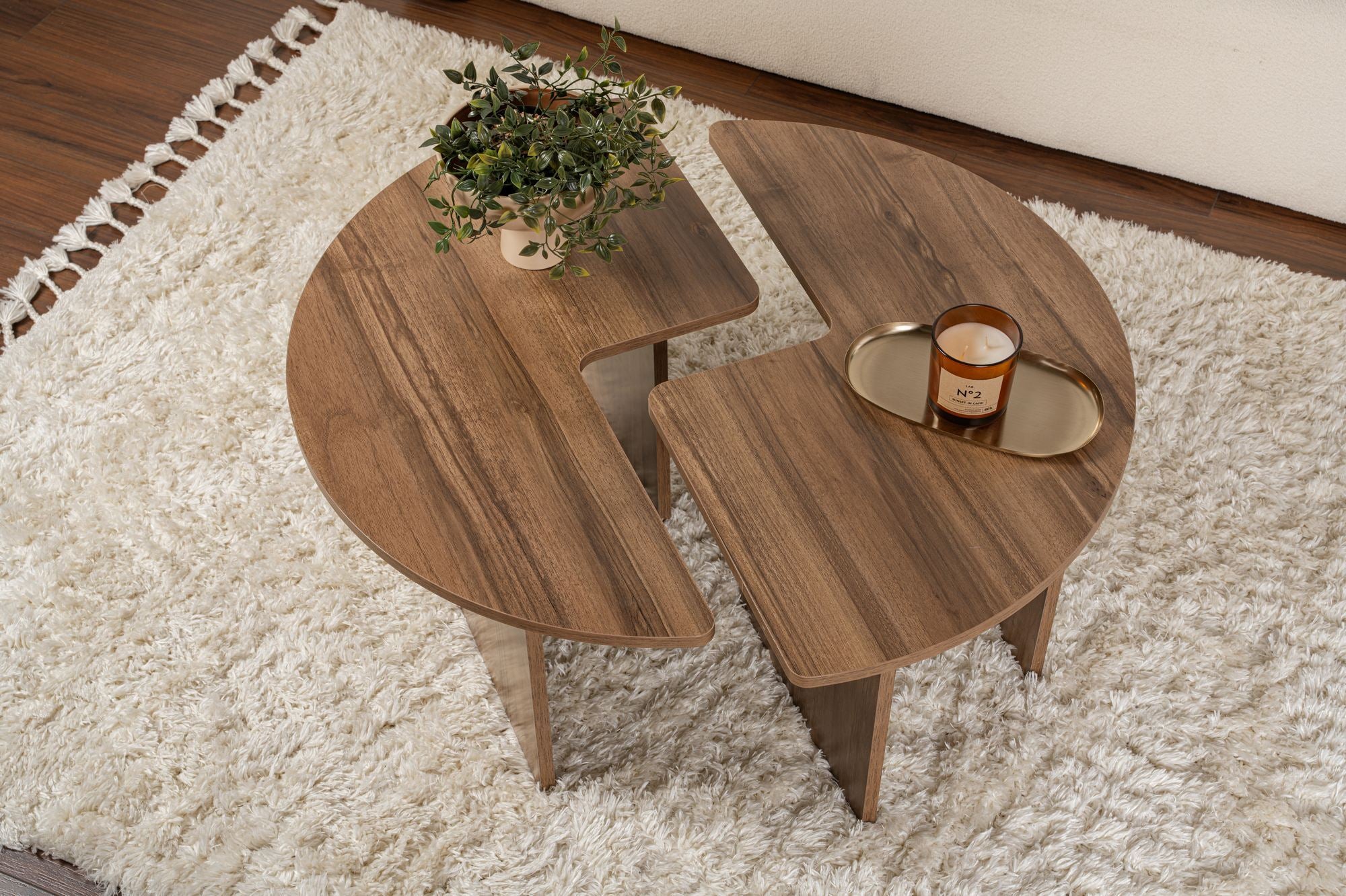 Moira - Valnöt Kaffe Bord