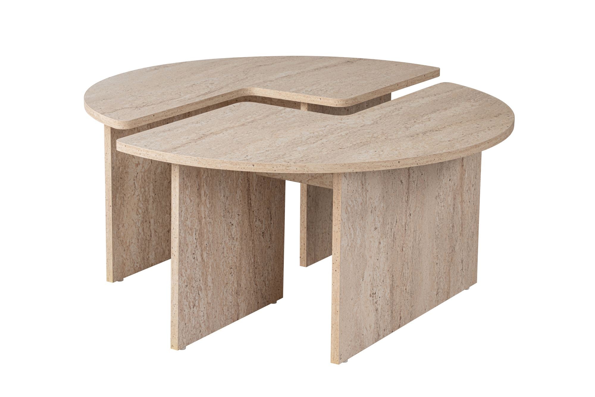 Moira - Travertin Kaffe Bord
