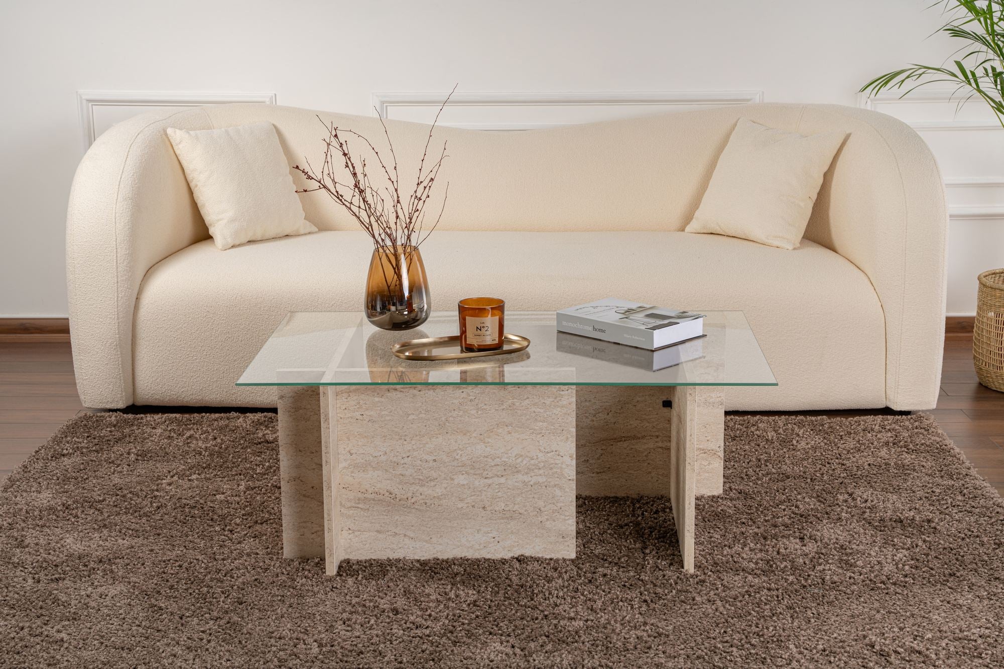 Vetrino - Travertine Coffee Table