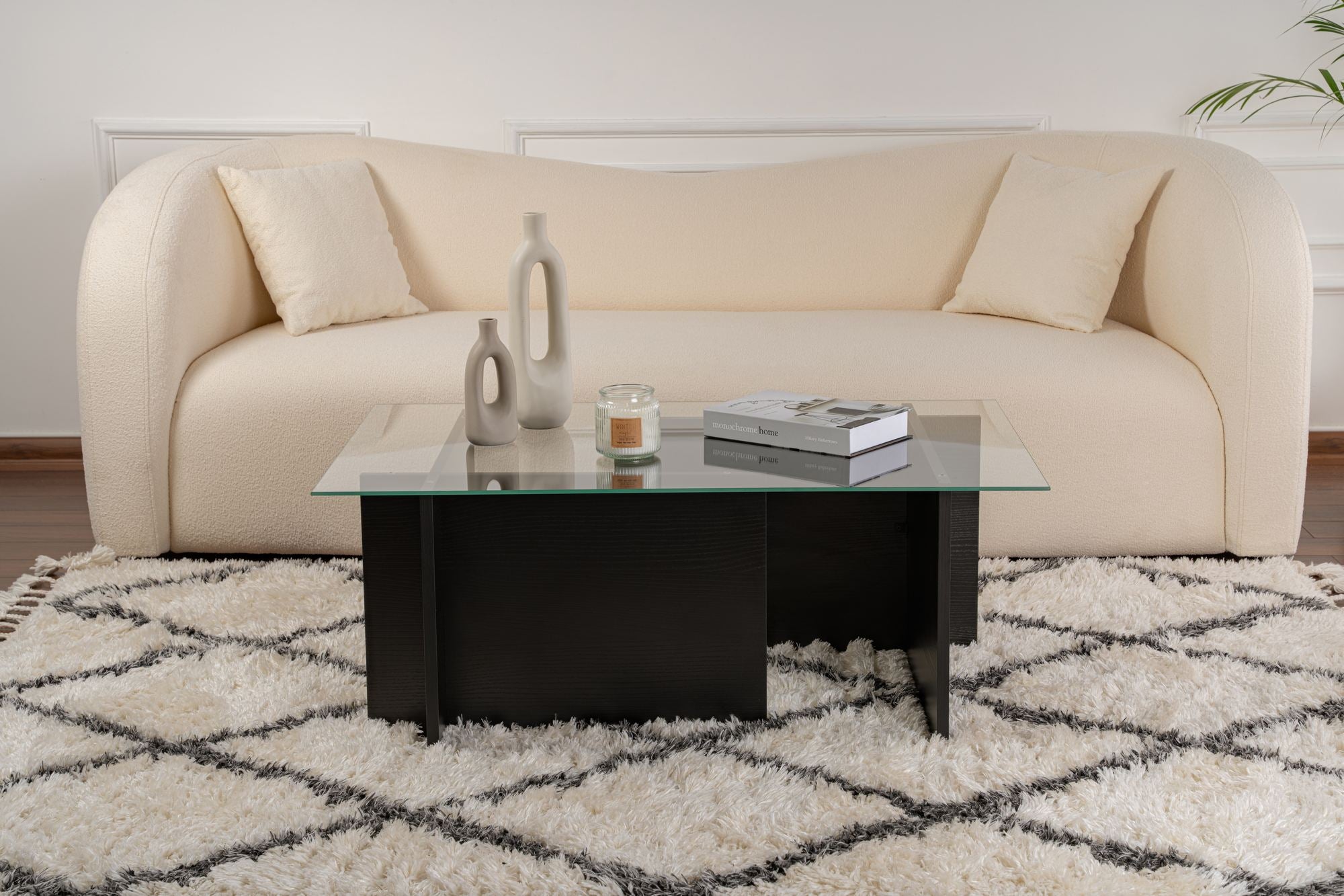 Vetrino - Wood Black Coffee Table