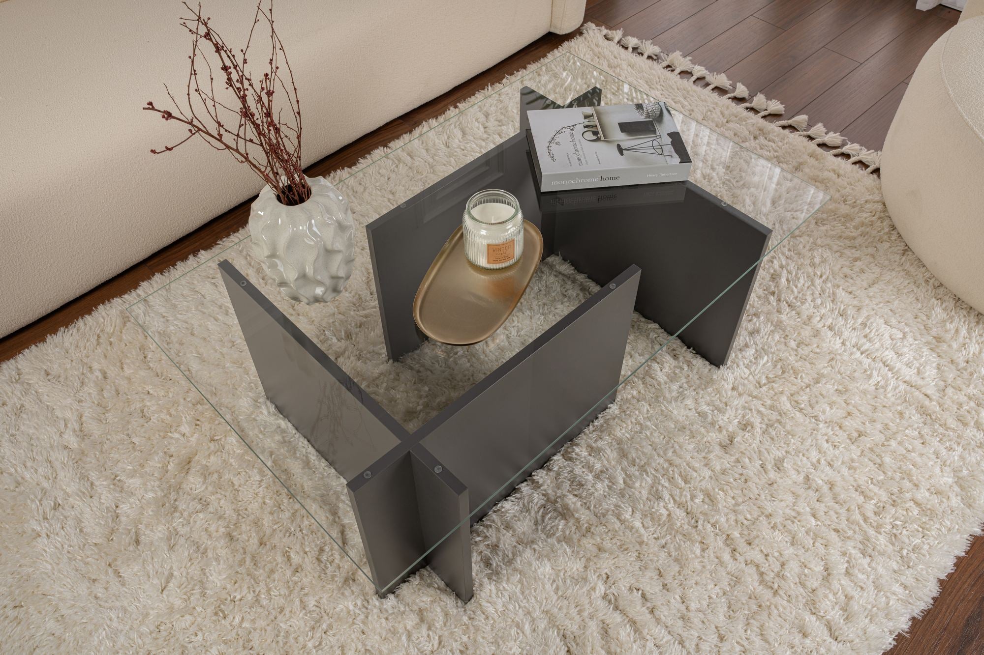 Vetrino - Anthracite Coffee Table