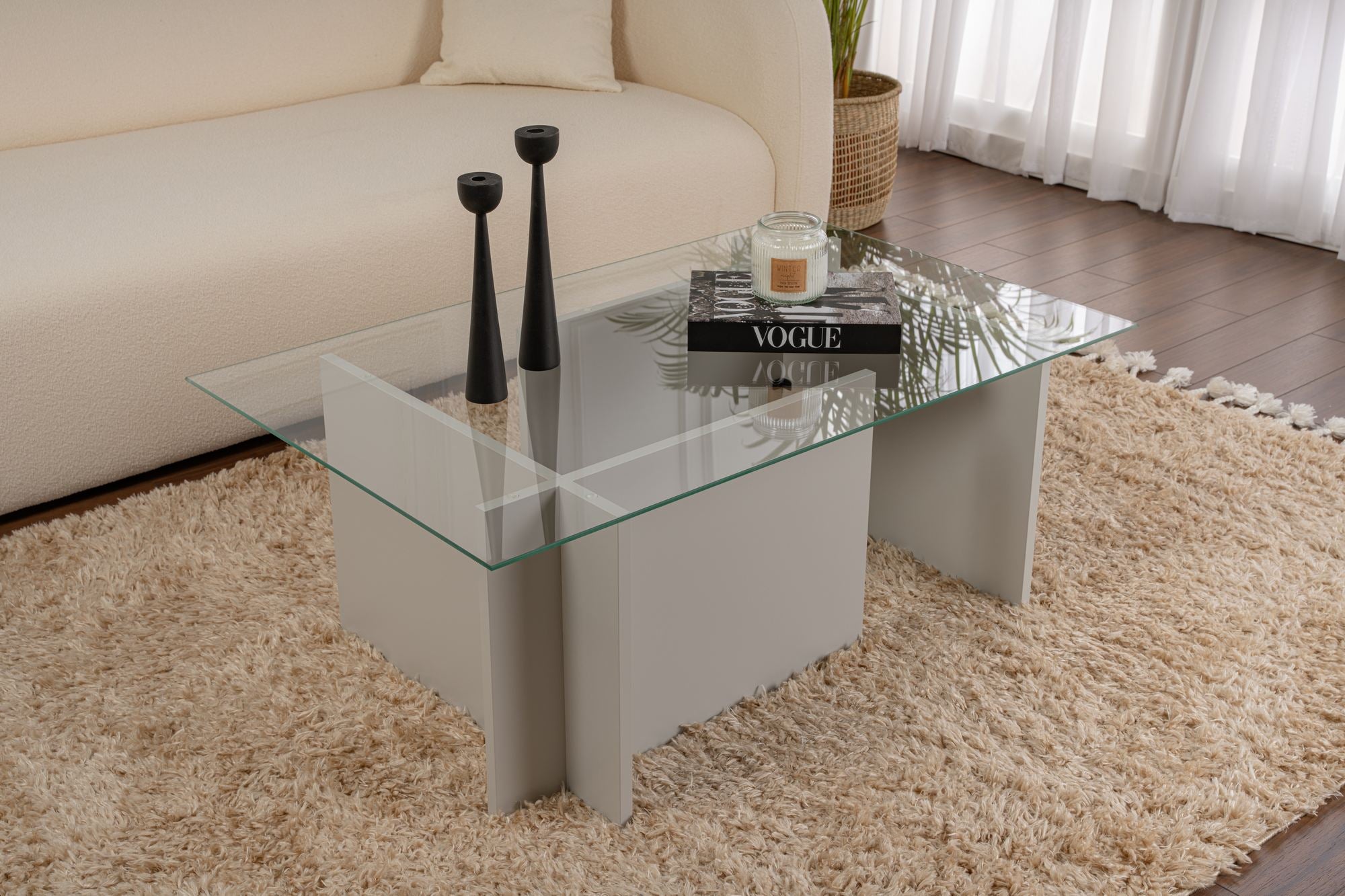 Vetrino - Grey Coffee Table