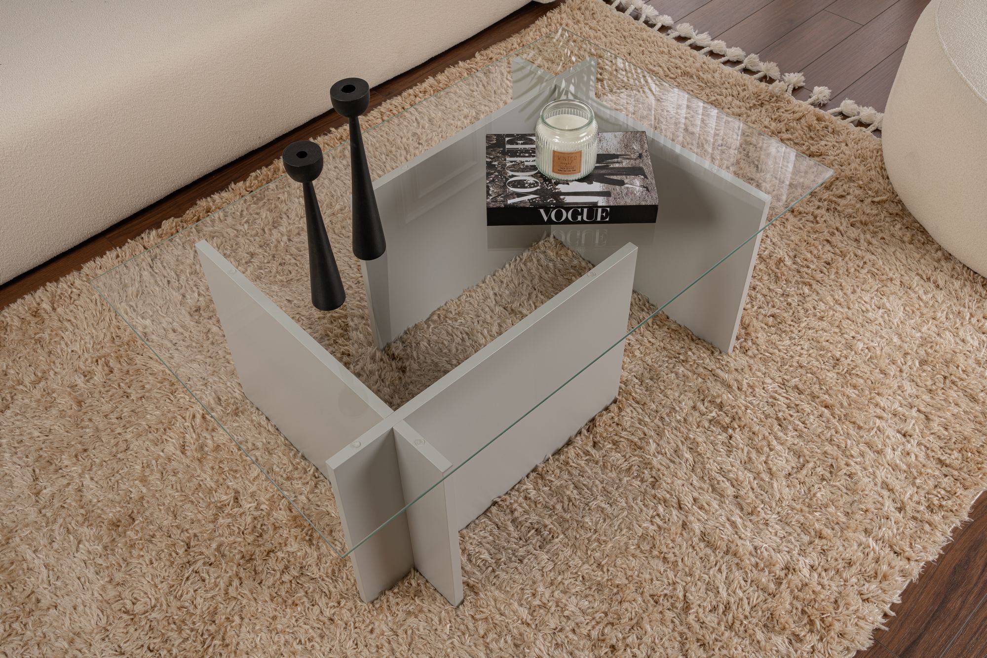 Vetrino - Grey Coffee Table