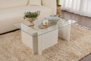 Vetrino - Wooden White Coffee Table