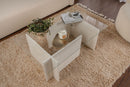 Vetrino - Wooden White Coffee Table