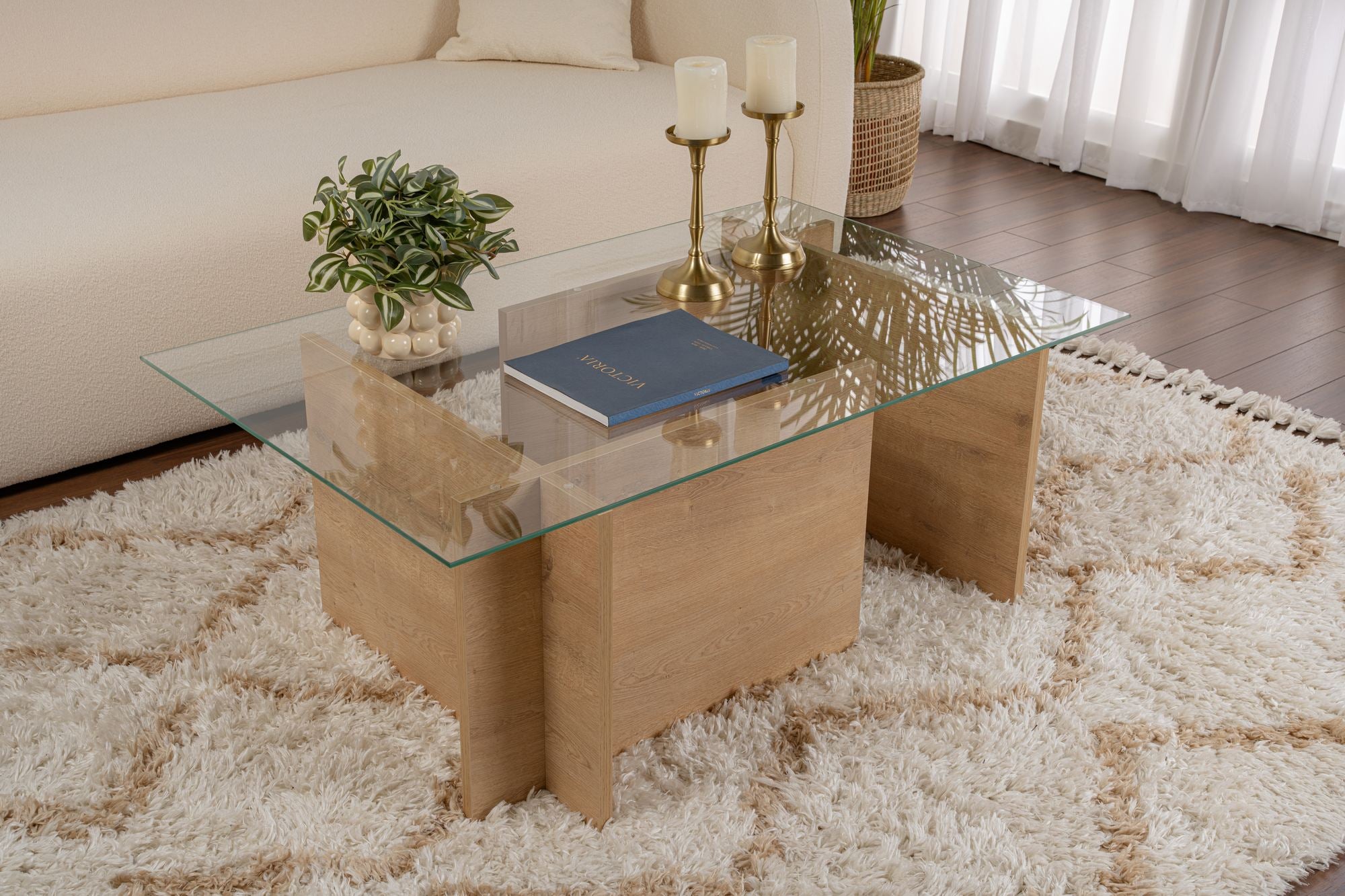 Vetrino - Honey Oak Coffee Table