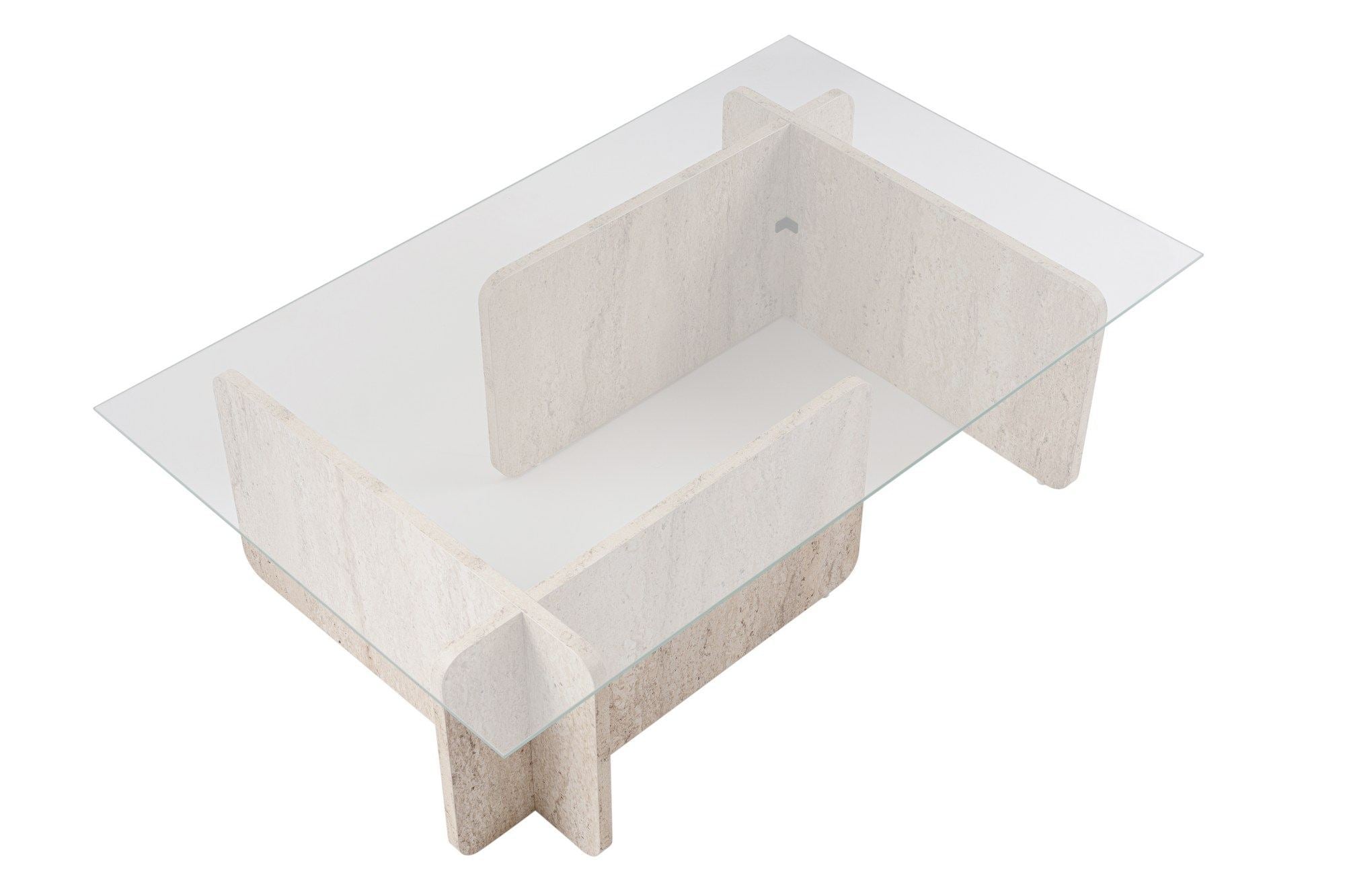 Flavio - Travertin Kaffe Bord