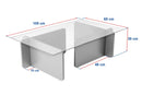 Flavio - Travertin Kaffe Bord