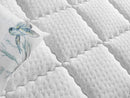 Blå 200x200 cm Dubbelsäng Luxury Fast Madrass Madrass