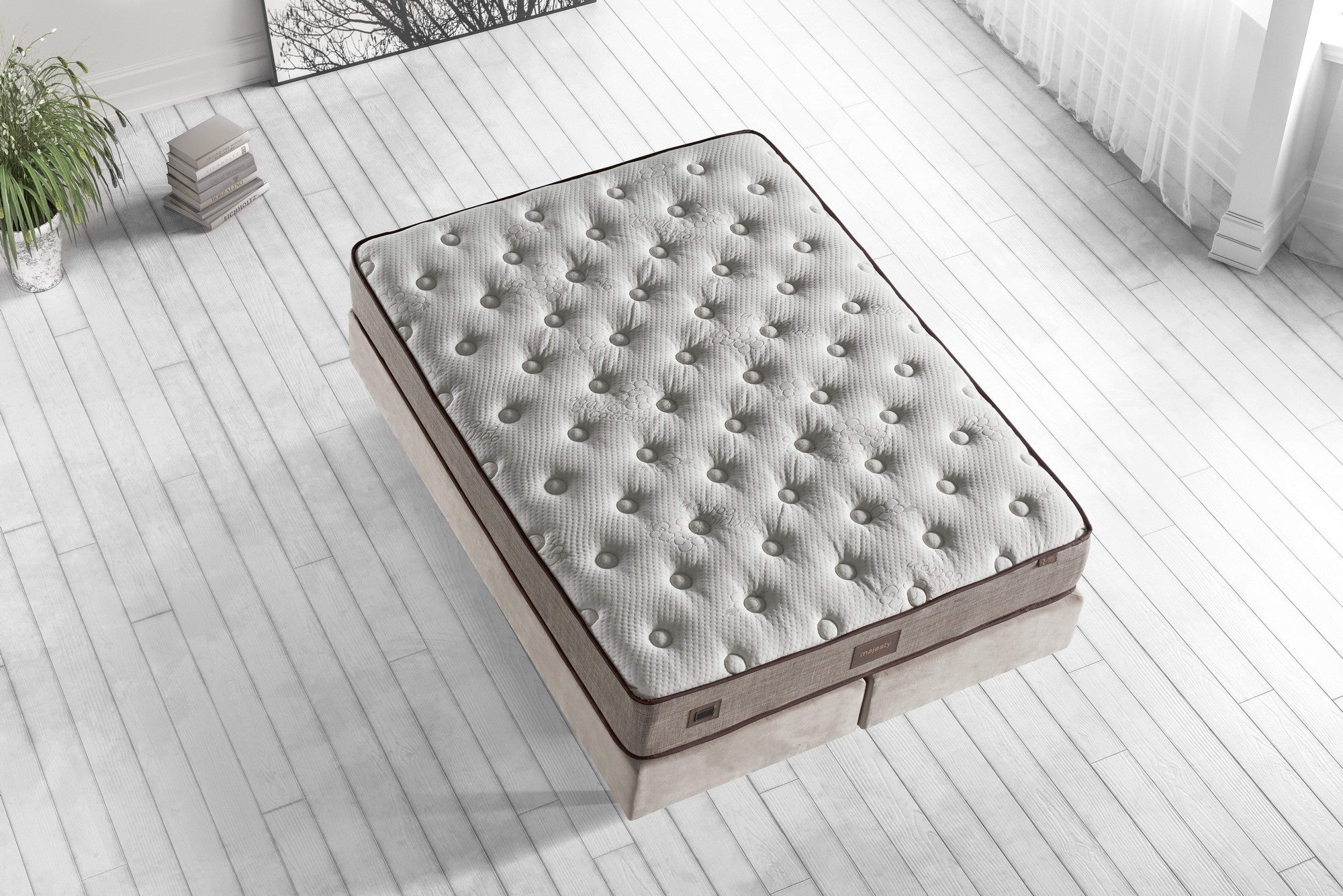 Cotton 120x200 cm Enkelstorlek Lyxigt Mjukt Madrass Madrass