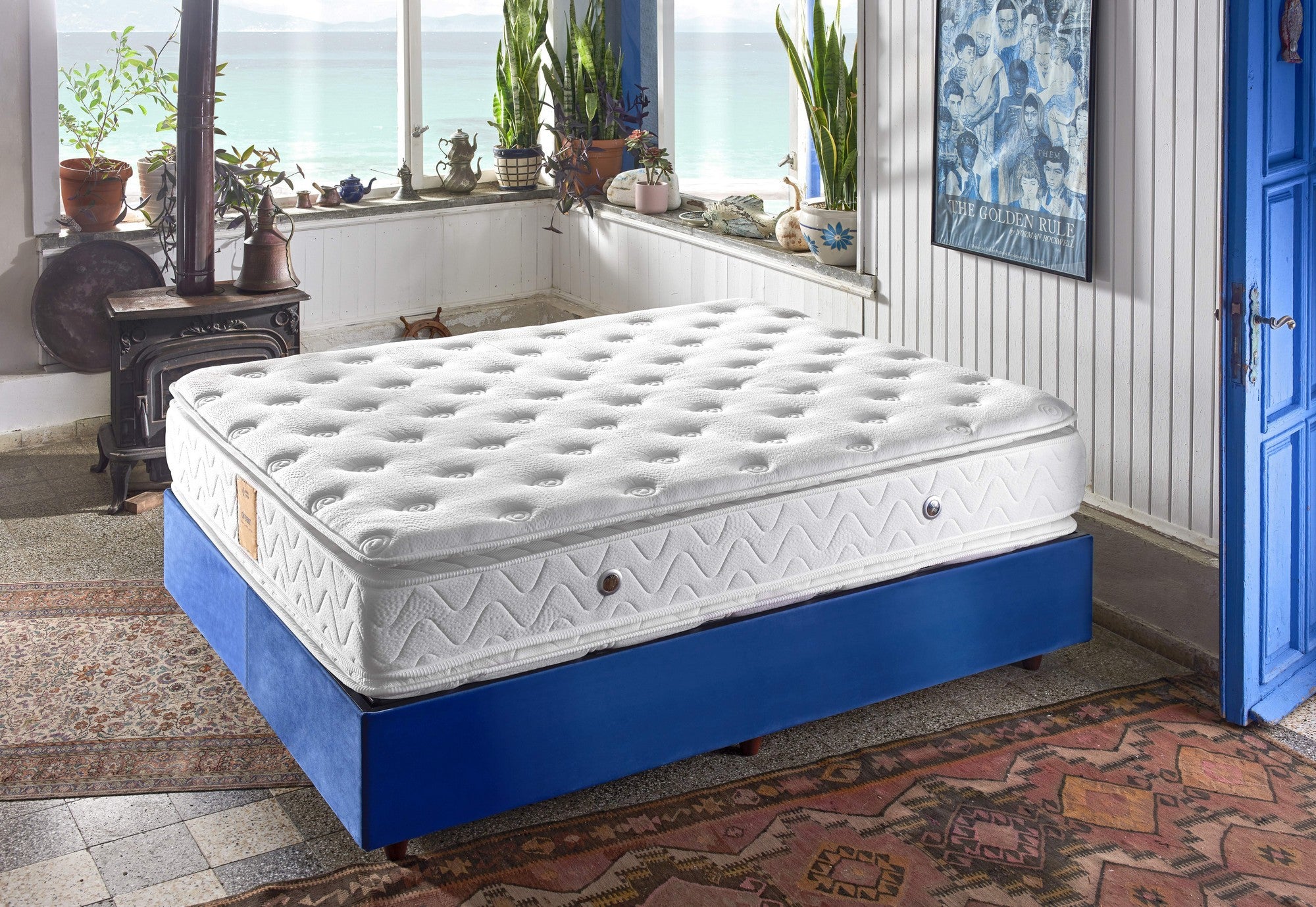 Dream 140x190 cm Dubbelstorlek Lyxig Medium Fast Dubbel Polstrad Madrass Madrass