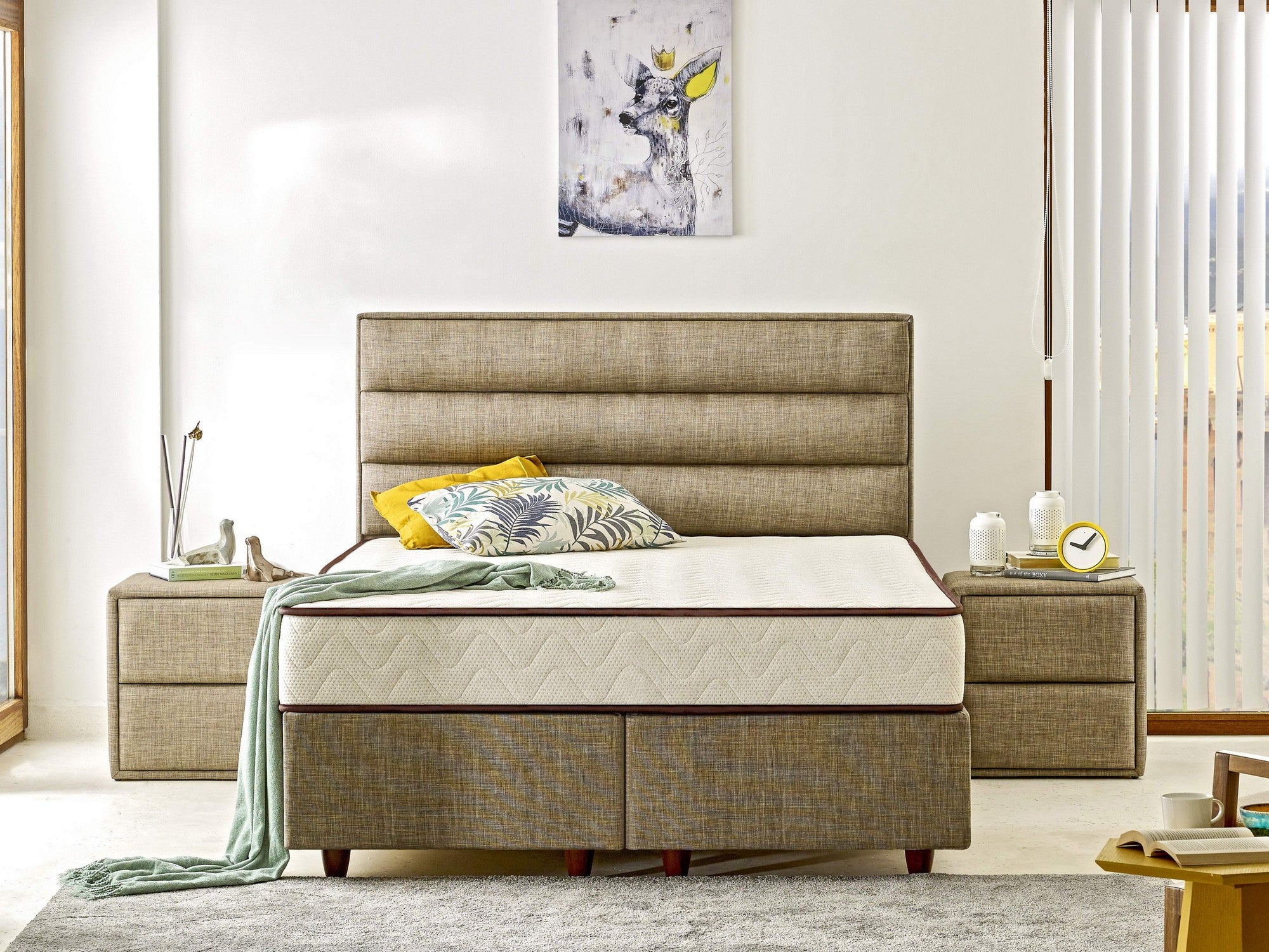 Visco Exclusive 140x190 cm Dubbelstorlek Minnesskum Lyxig Mjuk Madrass Madrass