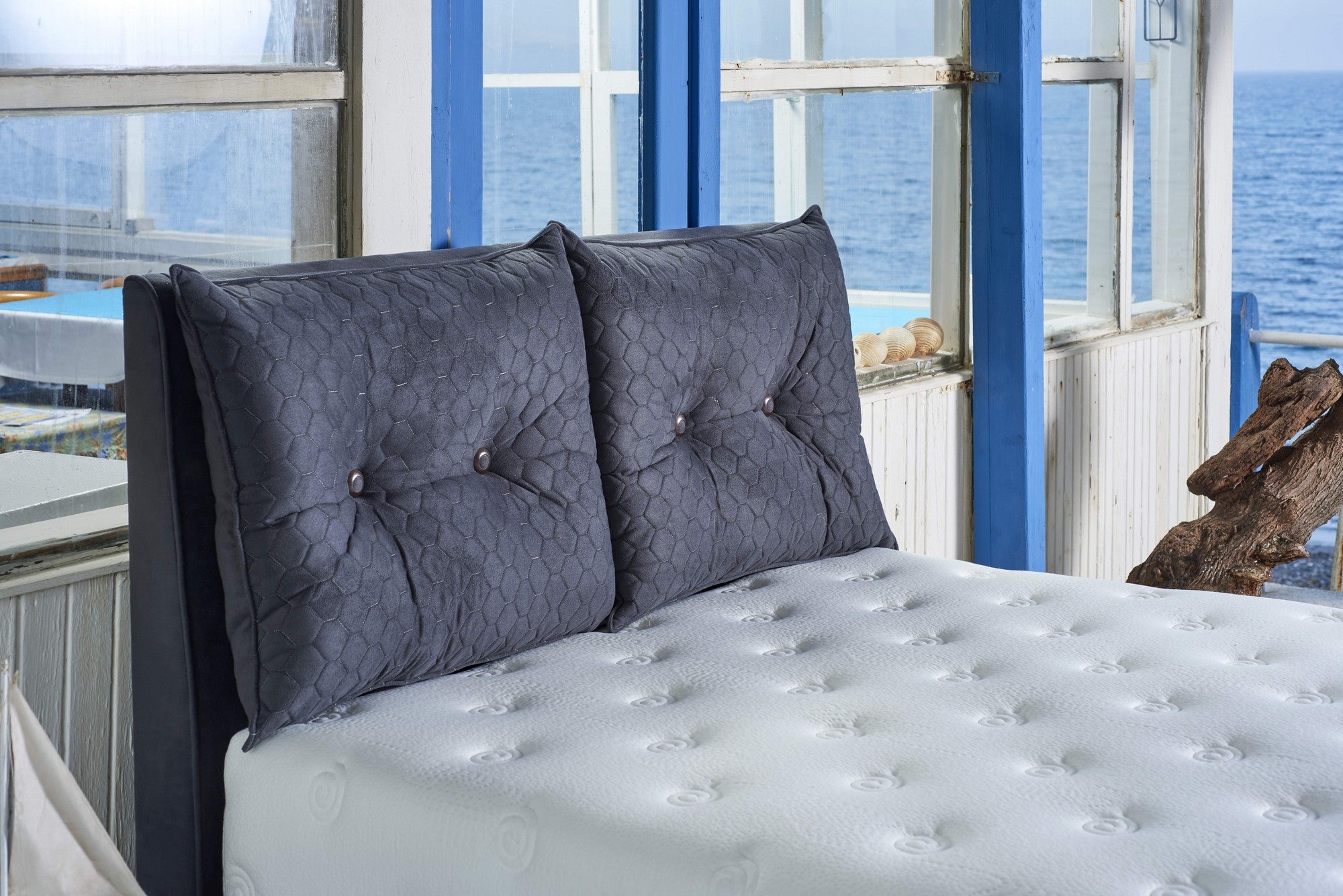 Visco Fusion 90x200 cm Enkel Storlek Memory Foam och Pocket Spring Lyxig Mjuk Madrass Madrass