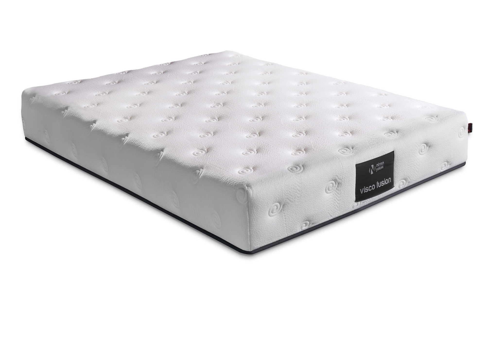Visco Fusion 120x200 cm Enkelstorlek Minnes Skum och Pocket Fjäder Lyxigt Mjukt Madrass Madrass