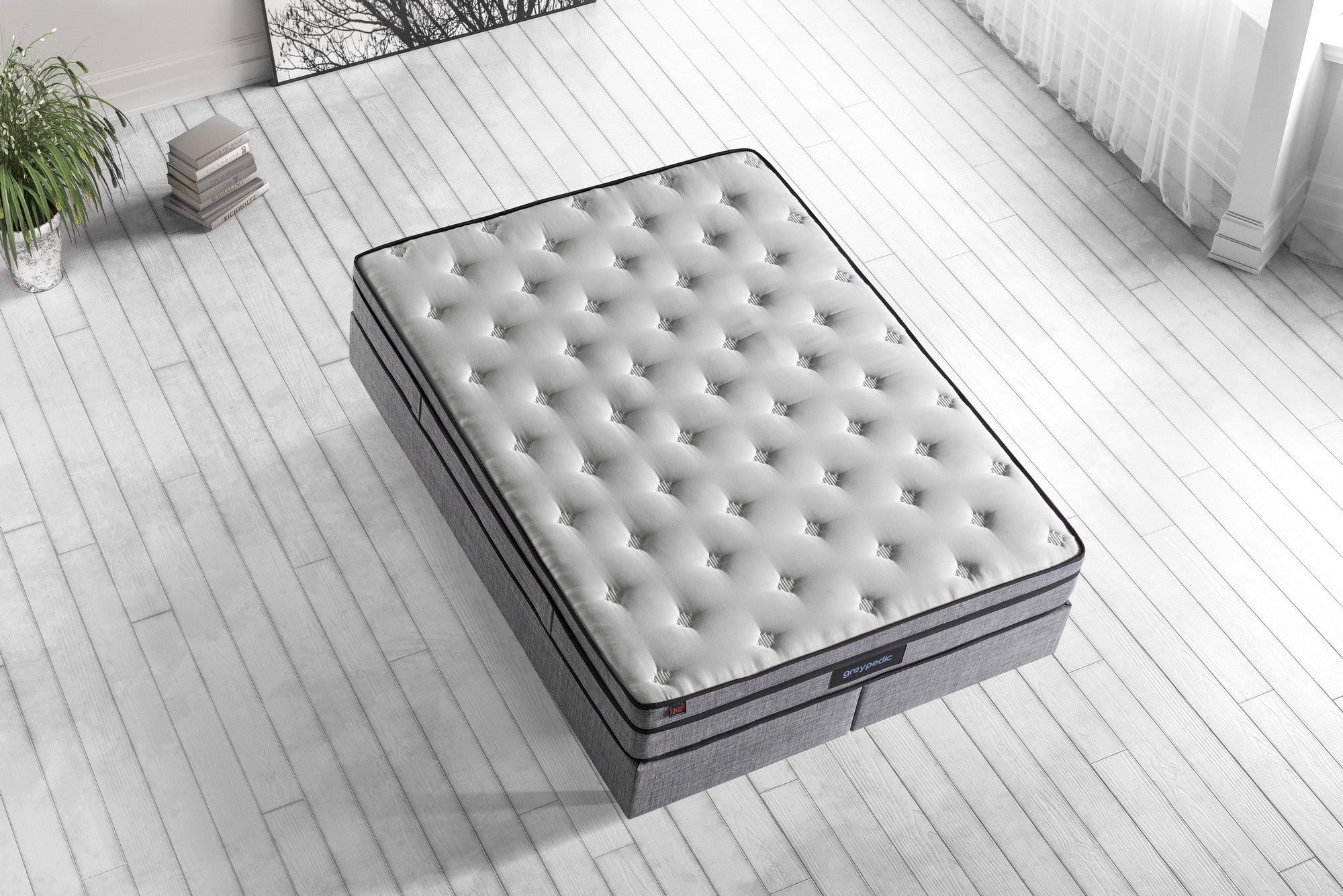 Greypedic 160x200 cm Dubbelsäng Ultra Hård Sängmatta Sängmatta