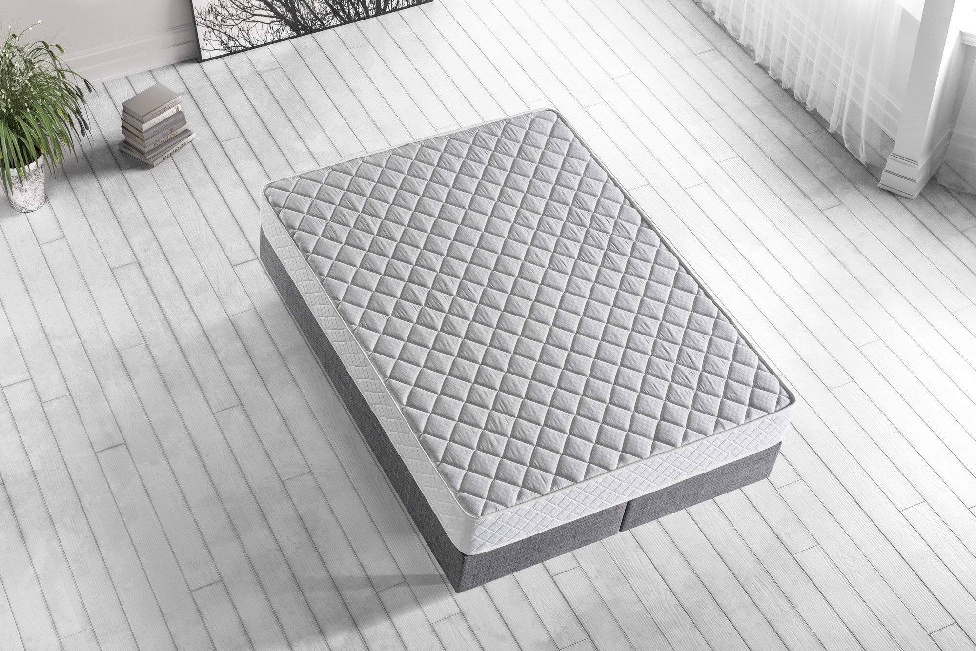 Hybrid 200x200 cm Dubbelstorlek Mjuk och Fast Madrass Madrass