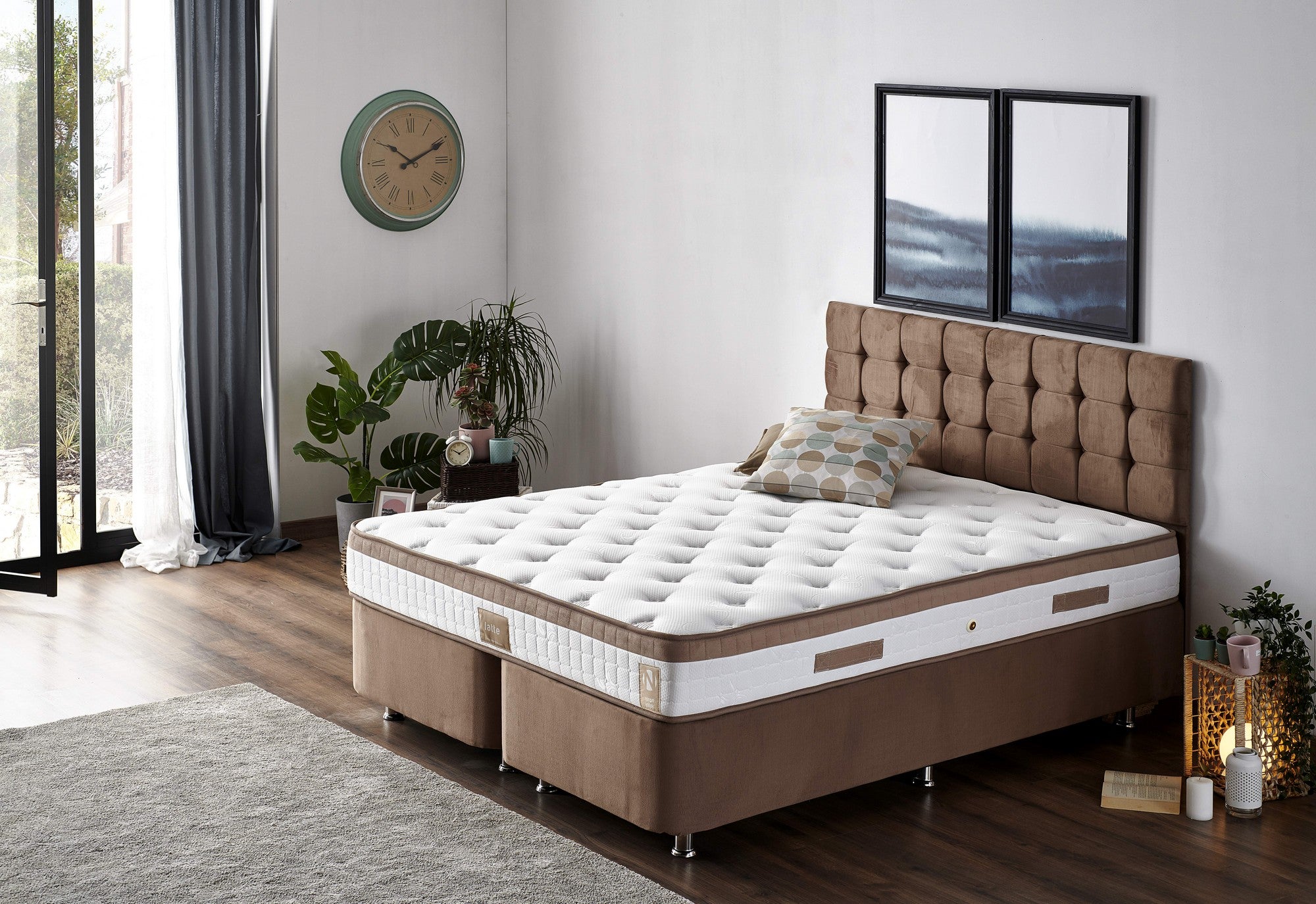 Latte 200x200 cm Dubbelstorlek Fast Madrass Madrass