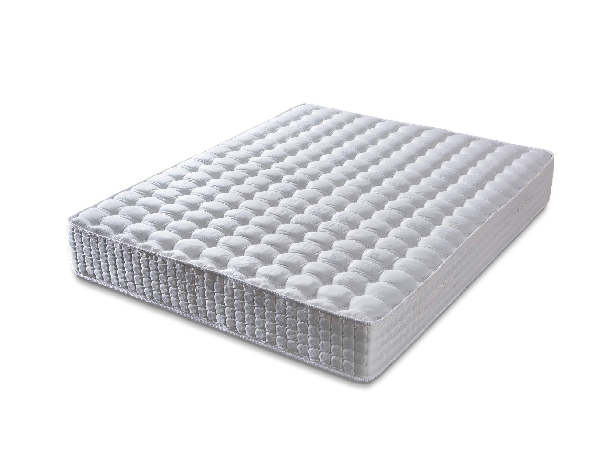 London 200x200 cm Dubbelstorlek FR Tyg PocketSpring Lyxig Madrass Madrass