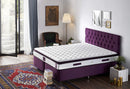 Purple 160x200 cm Dubbelstorlek Polstrad Mjuk Madrass Madrass