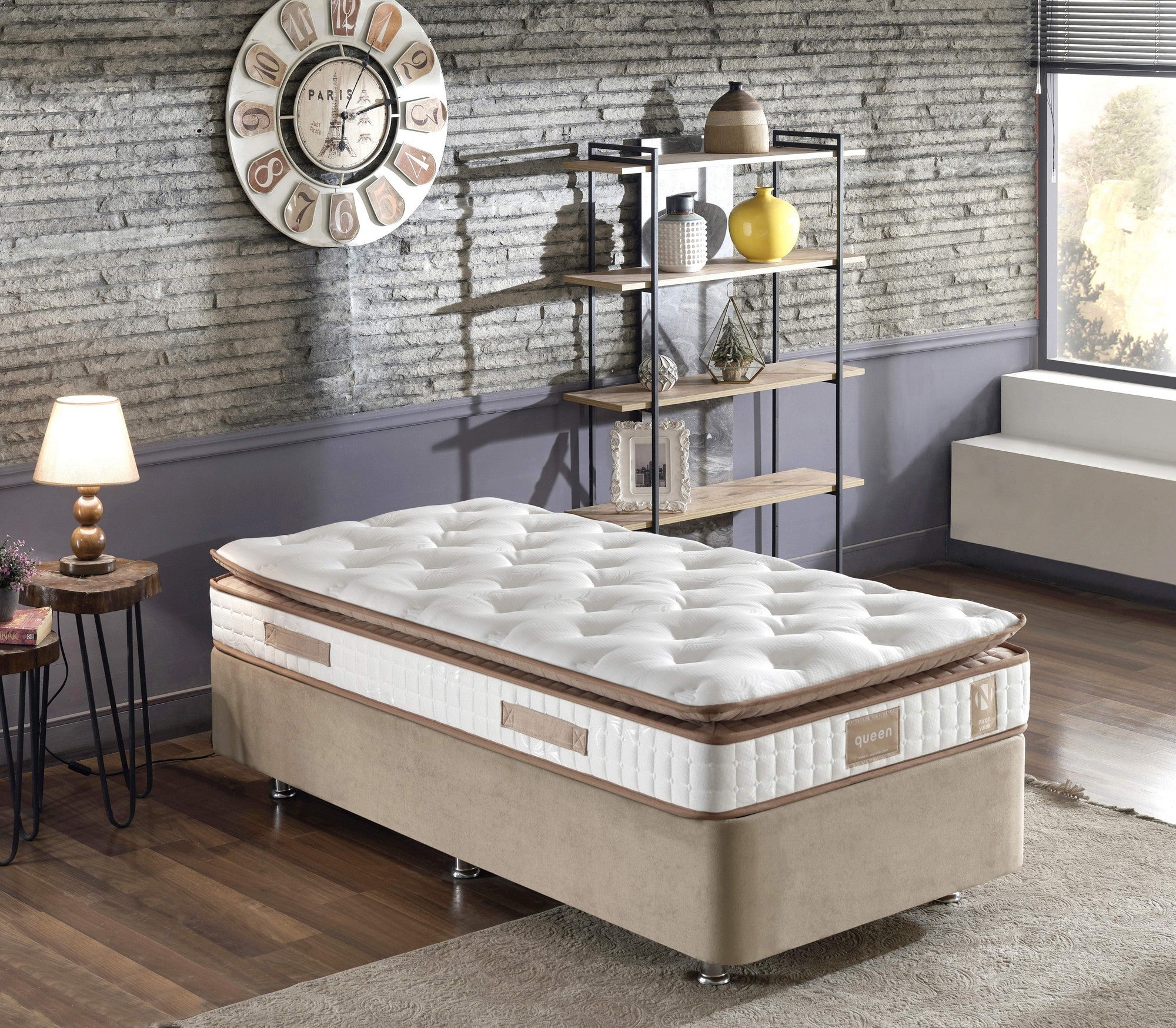 Queen 100x200 cm Enskild Storlek Vadderad Fast Madrass Madrass